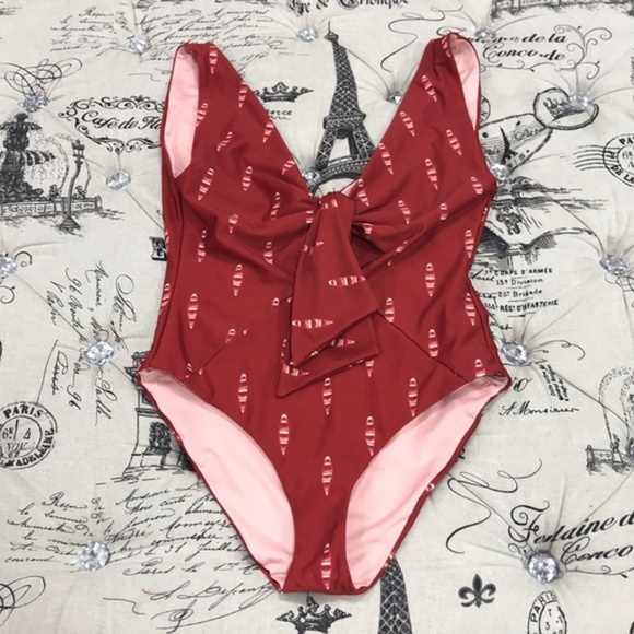 JOHANNA ORTIZ Boat Print Tie Front Swimsuit - Picture 3 of 9